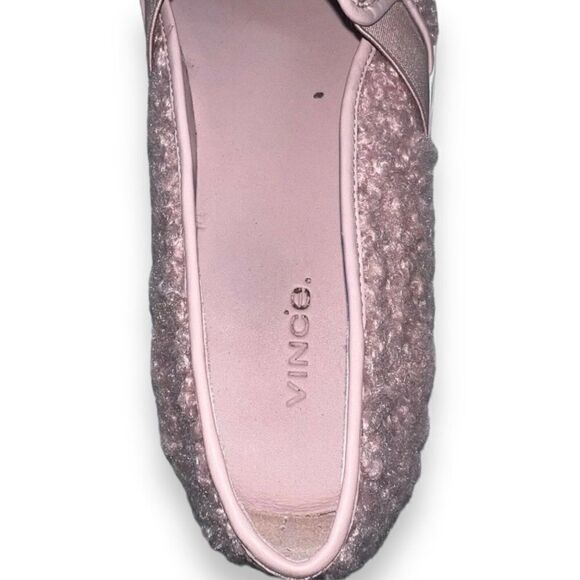 Vince Blair 5 Pink Faux Shearling Slip-On Casual Sneakers Women's 9 - Picture 9 of 10